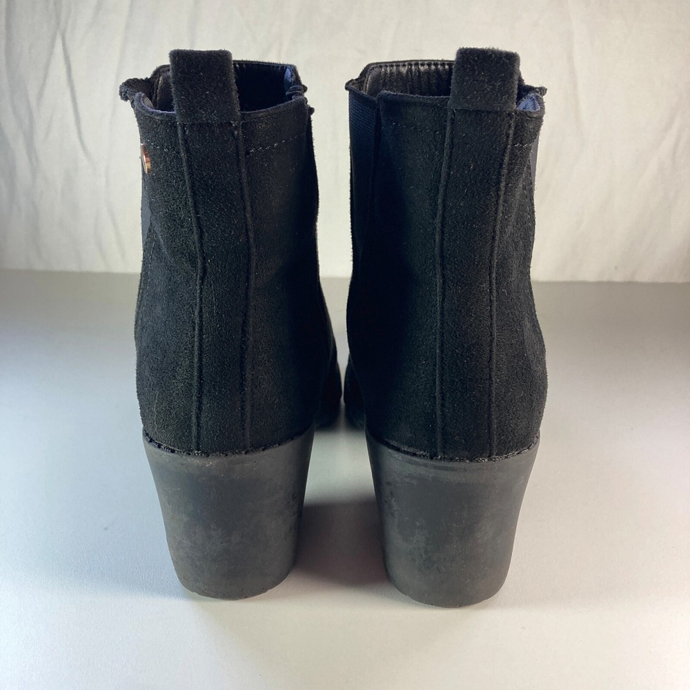 Jabasic Chunky Chelsea Block Heel Bootie Ankle Boot Womens 9 Black Y2k - Picture 8 of 11